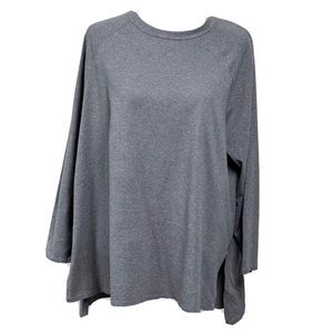 Eileen Fisher Women XL  Tunic Top  Long Sleeve  GREY